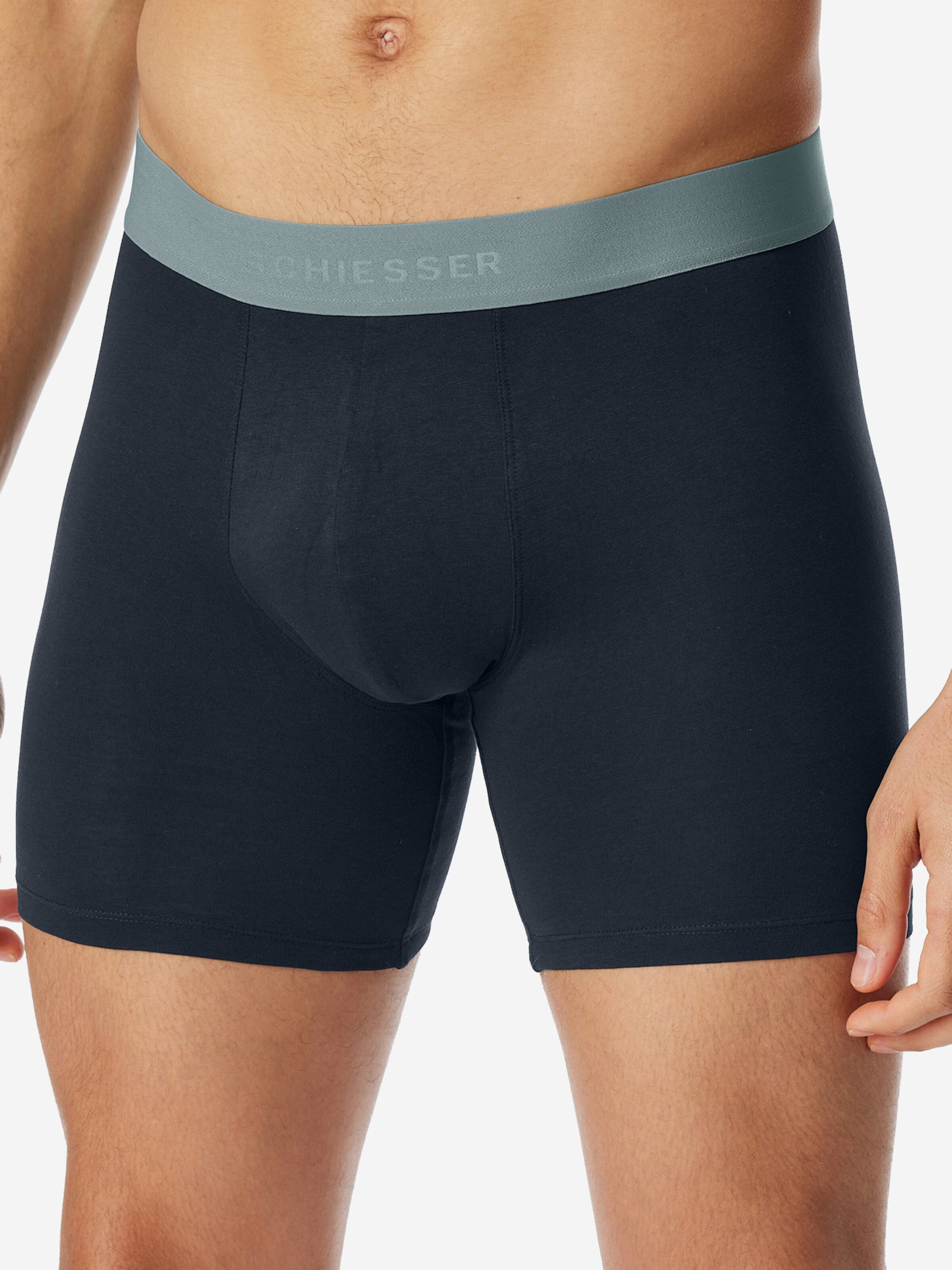 SCHIESSER - Calzoncillo boxer ' 95/5 Organic Cotton ' en negro