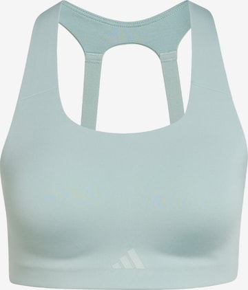 ADIDAS PERFORMANCE - Bustier Sujetador deportivo 'Optime Power' en verde: frente