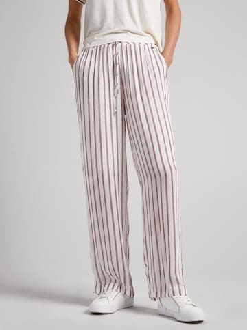 Pepe Jeans Loose fit Pants 'Gabina' in White