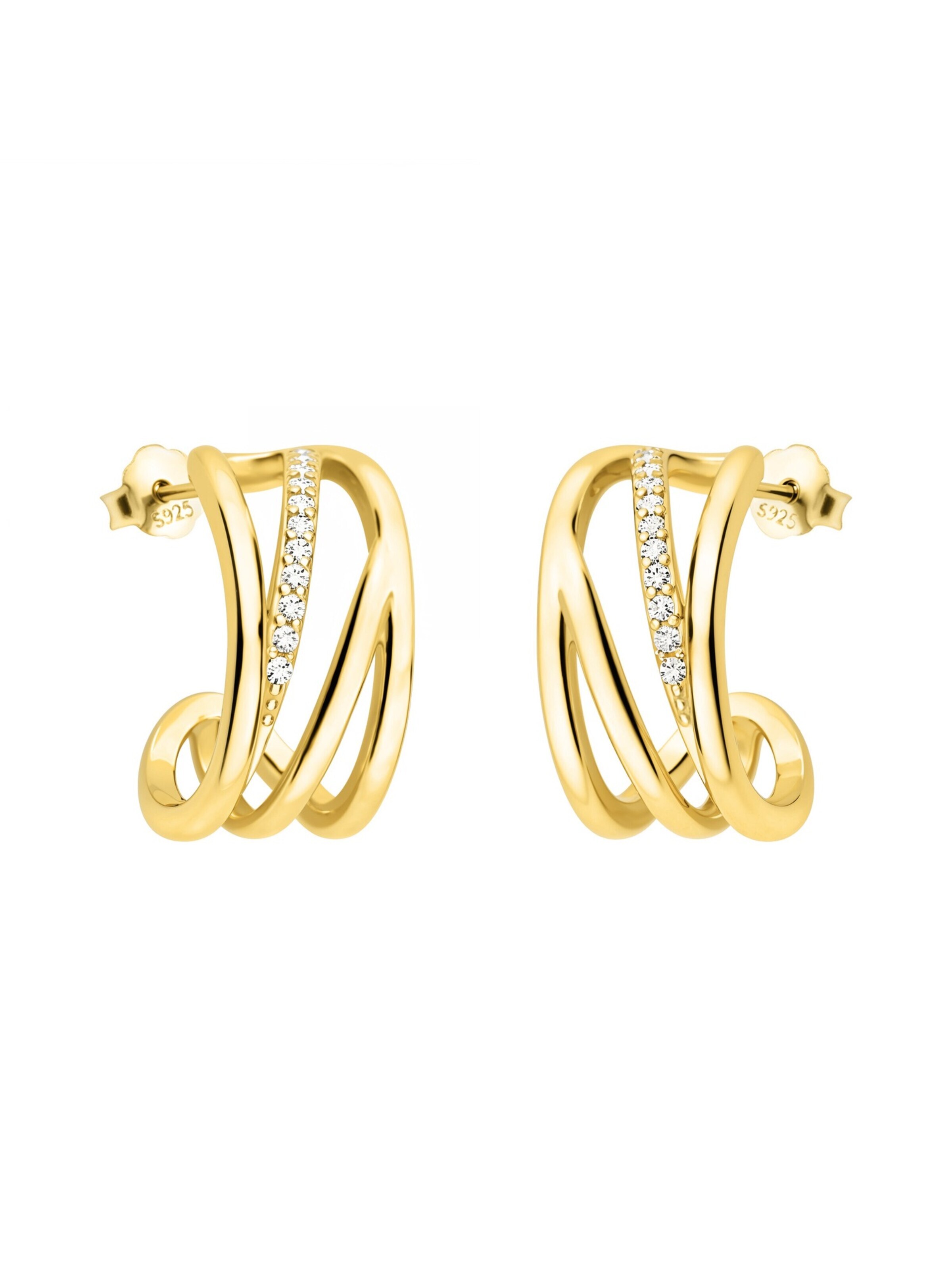 Sofia Milani Ohrringe 'Geometry'‌ in Gold: Vorderseite