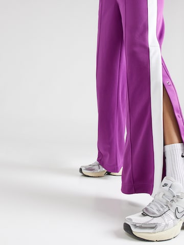 Nike Sportswear Wide leg Trousers in Purple