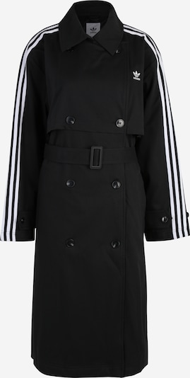 Demisezoninis paltas iš ADIDAS ORIGINALS, spalva – juoda / balta, Prekių apžvalga