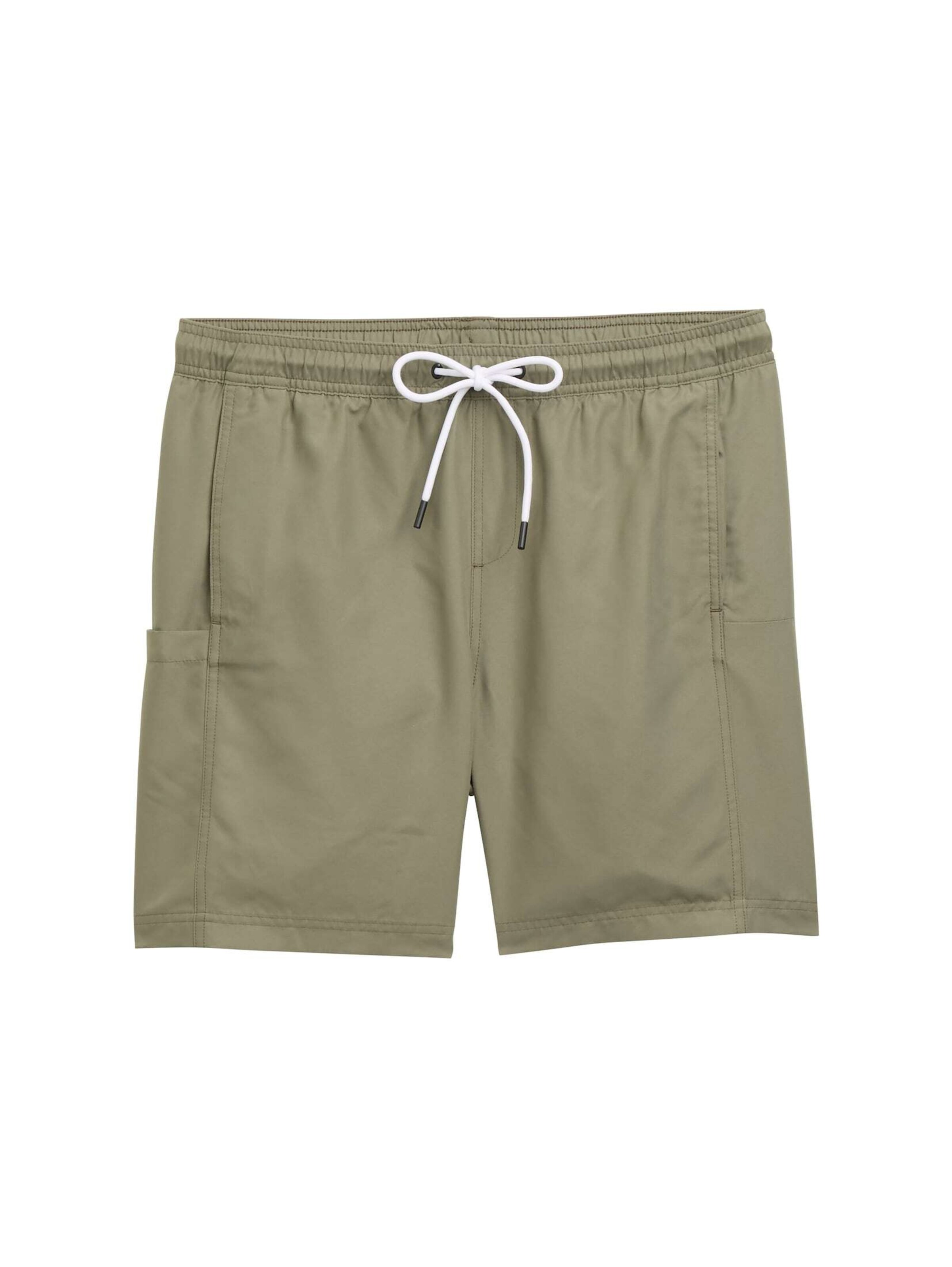 TOM TAILOR DENIM Badeshorts in Grün: Vorderseite