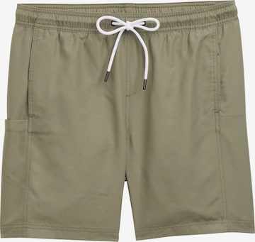 Shorts de bain TOM TAILOR DENIM en vert : devant