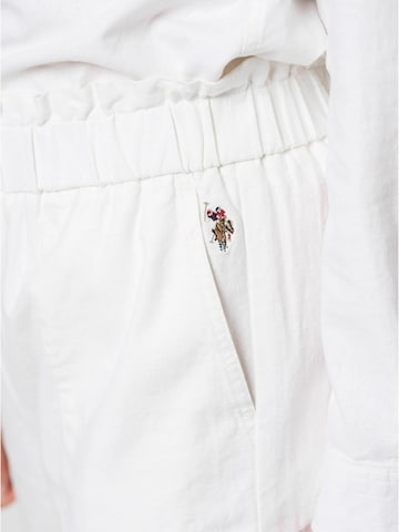 U.S. POLO ASSN. Regular Broek 'Hena' in Wit