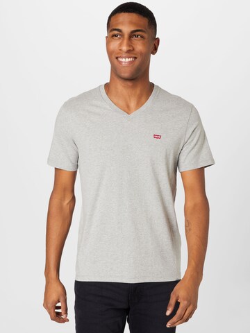 LEVI'S ® - Camiseta 'Original HM Vneck' en gris: frente