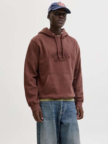 JACK & JONES Sweatshirt 'JORBLEECKER' in Brown: front
