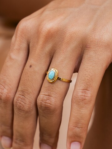Made by Nami Ring 'Solitaire-Oval'‌ in Blau