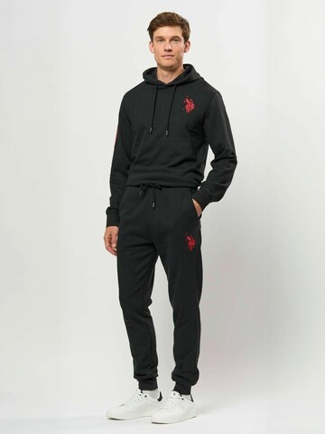 U.S. POLO ASSN. Regular Pants ' UMDion ' in Black