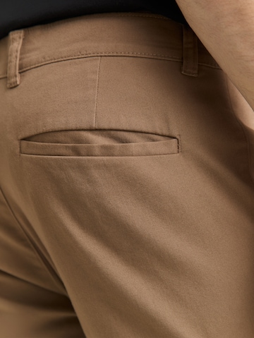 TOM TAILOR Slimfit Hose 'Travis' in Braun