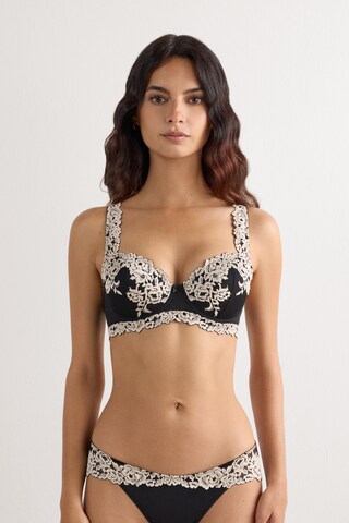 INTIMISSIMI Balconette BH 'Sofia Pretty Flowers' in Schwarz