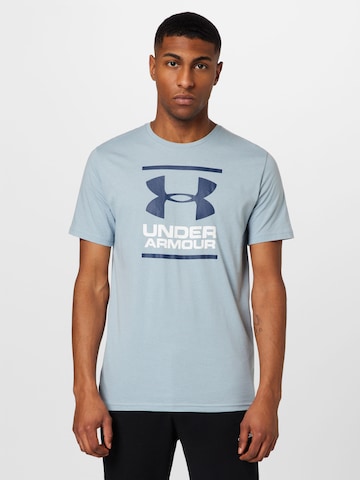 UNDER ARMOUR Functioneel shirt 'Foundation' in Blauw: voorkant