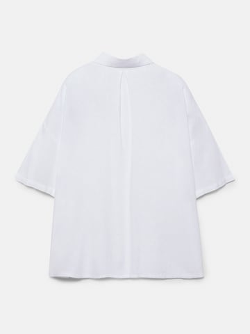 Pull&Bear Bluse in Weiß