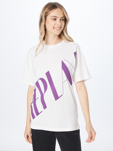 REPLAY - Camiseta en blanco: frente