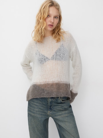 Pull-over Pull&Bear en gris : devant