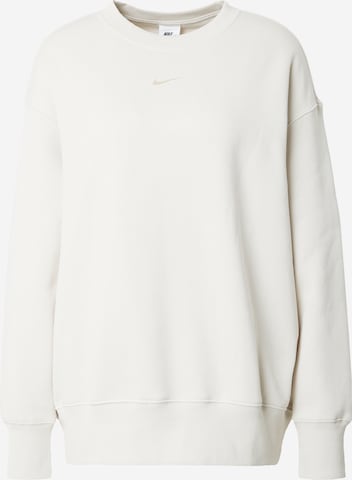 Nike SportswearSweater majica 'Phoenix' - bež boja: prednji dio