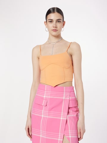 Gina Tricot Top 'Crissy' in Orange: front