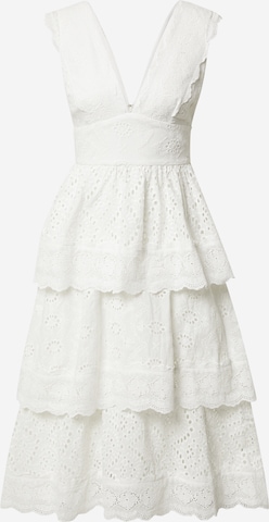 True Decadence Cocktail Dress in White: front