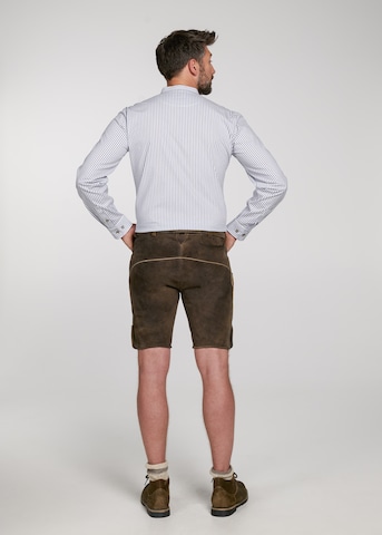 SPIETH & WENSKY Regular Traditional Pants 'Wallersee' in Brown