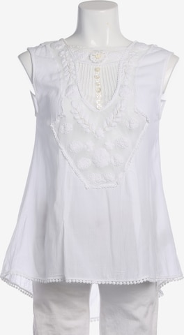 High Use Top / Seidentop M in Weiß: Vorderseite