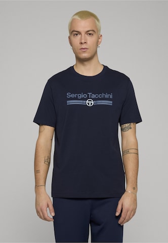 Sergio Tacchini - Camisa em azul: frente