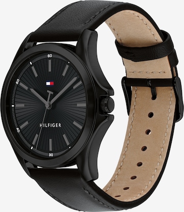juoda TOMMY HILFIGER Analoginis (įprasto dizaino) laikrodis 'BRUCE': priekis