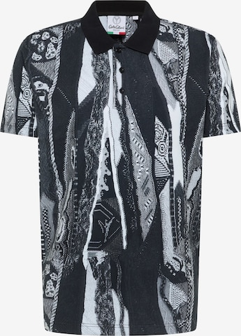 T-Shirt 'Egg' Carlo Colucci en noir : devant