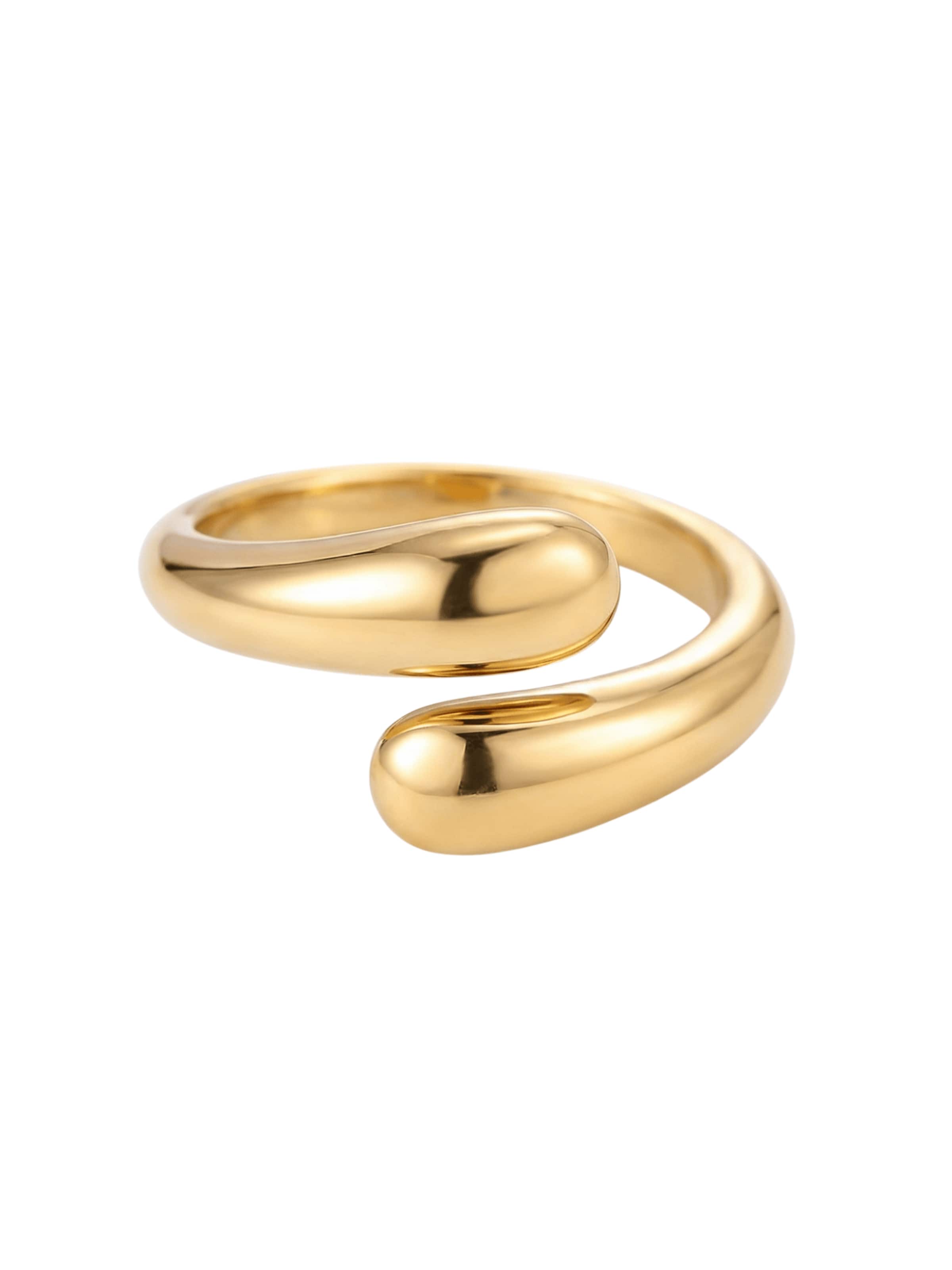 lePelou Ring 'OREA'‌‌‌‌‌‌‌‌‌ in Gold: Vorderseite