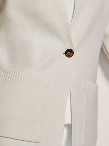 MADELEINE Gebreid vest in Wit
