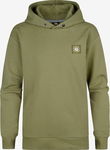 Petrol Industries Sweatshirt 'Tropical' in Grün: Vorderseite