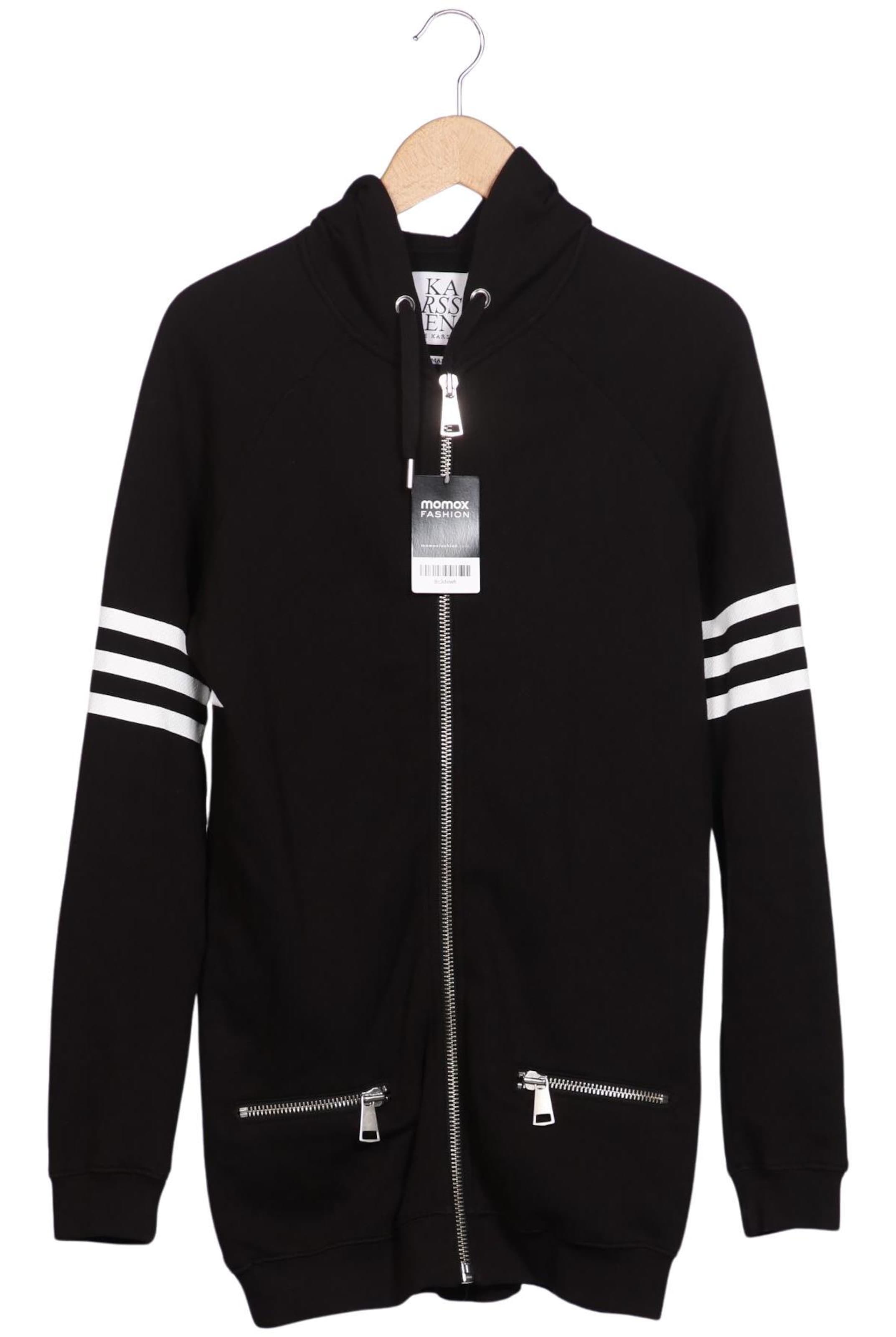 ZOE KARSSEN Kapuzenpullover S in Schwarz: Vorderseite