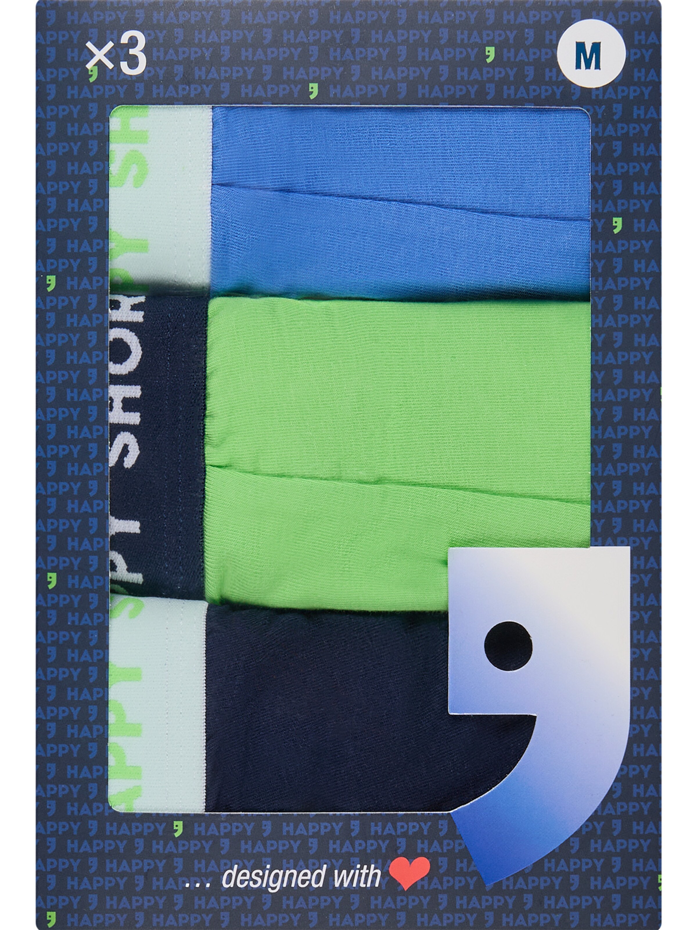 Boxers ' Jersey ' Happy Shorts en bleu