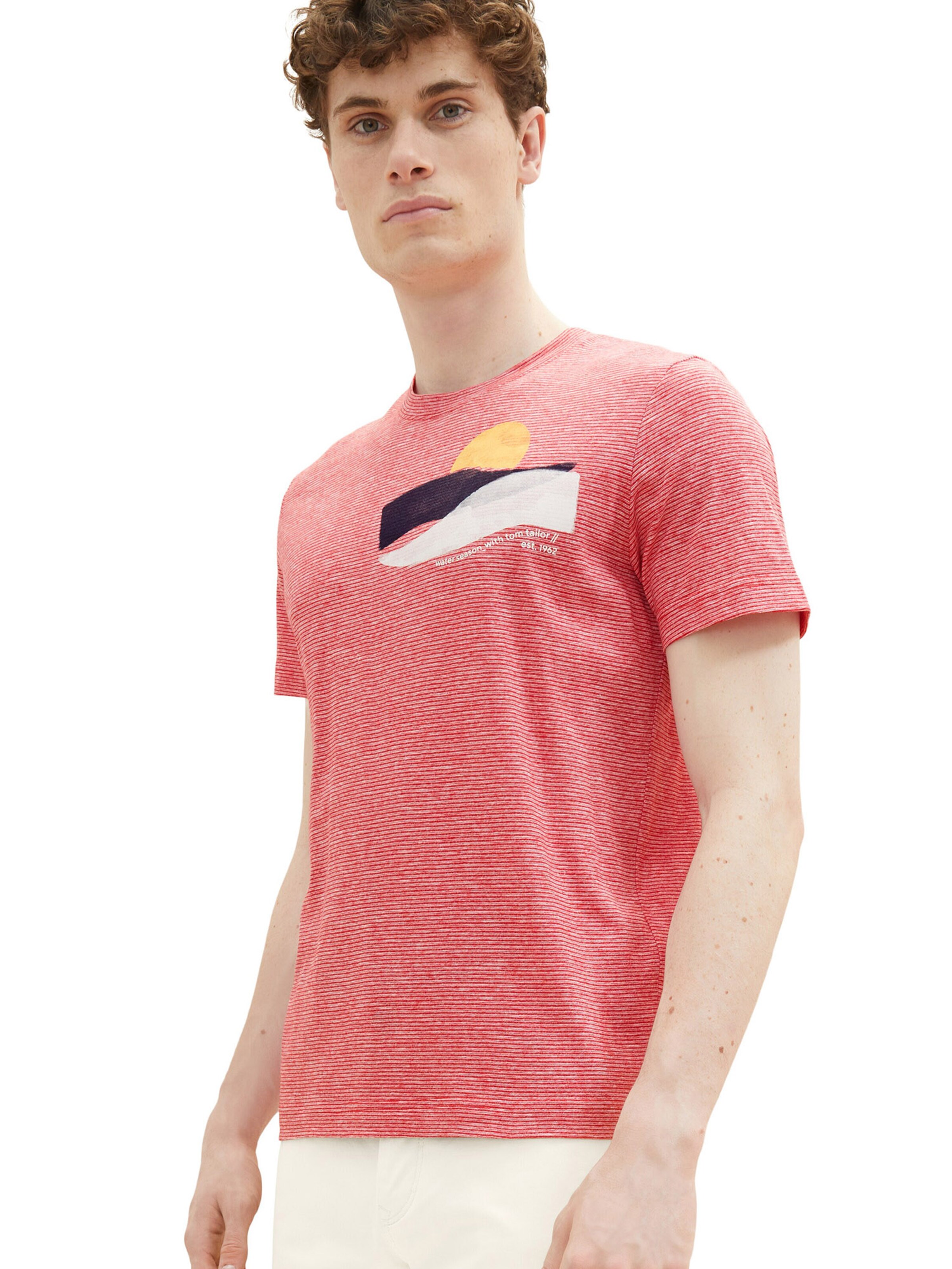 Maglietta di TOM TAILOR in rosso: frontale