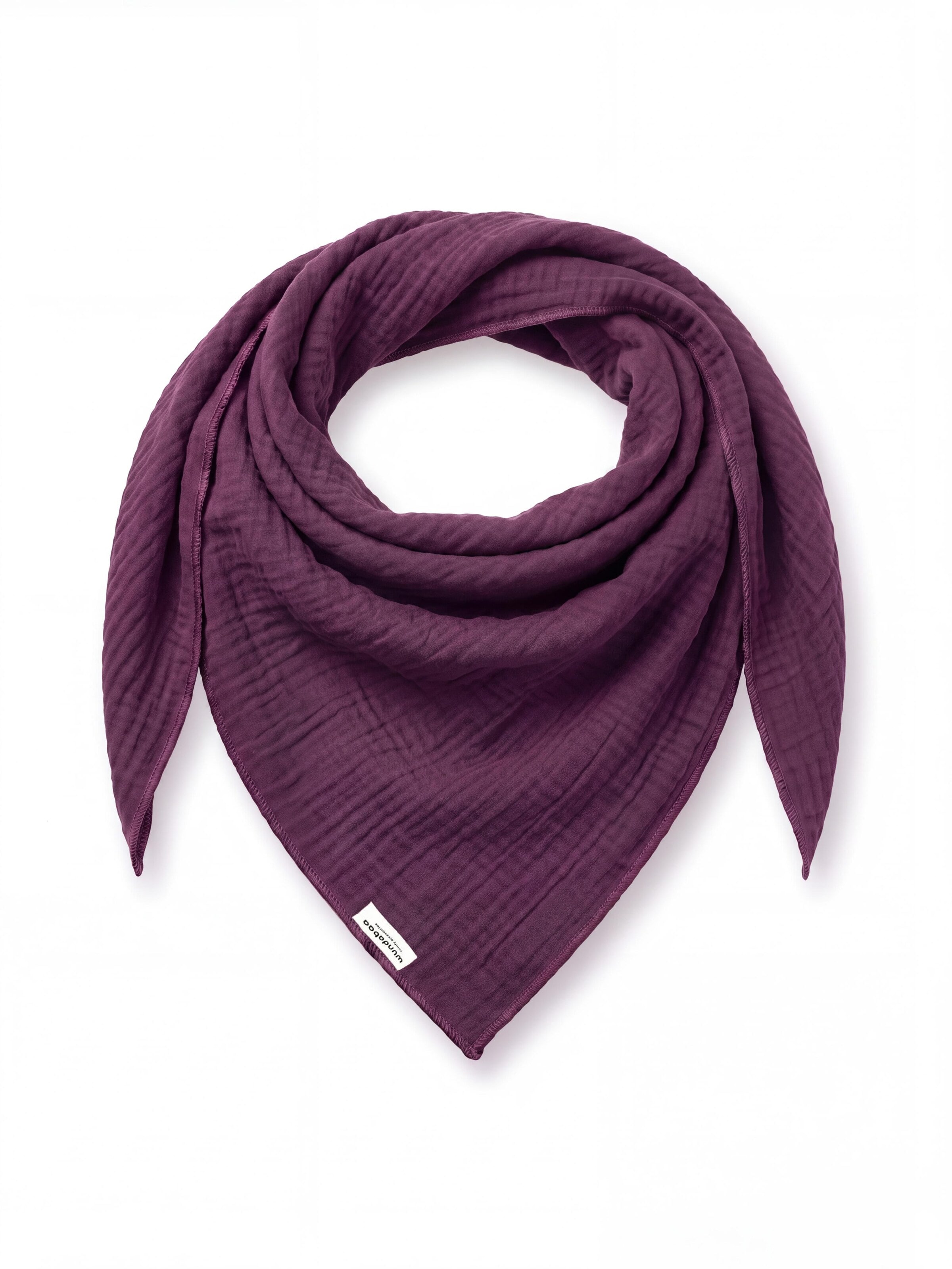 wundabaa Scarf 'mus 130x130x180' in Purple: front