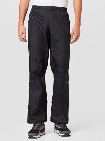 Regular Pantalon fonctionnel 'Drop II' VAUDE en noir : devant