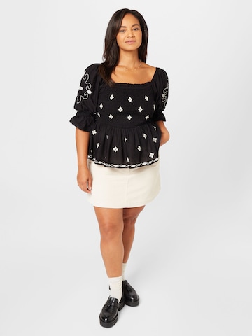 River Island Plus T-shirt i svart