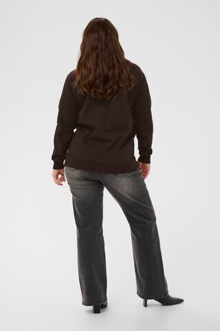 KAFFE CURVE Pullover 'KCroselda' in Braun