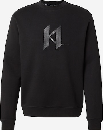 juoda Karl Lagerfeld Megztinis be užsegimo: priekis