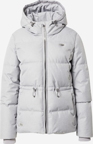 Ragwear Winter Jacket 'CALENA' in Grey: front