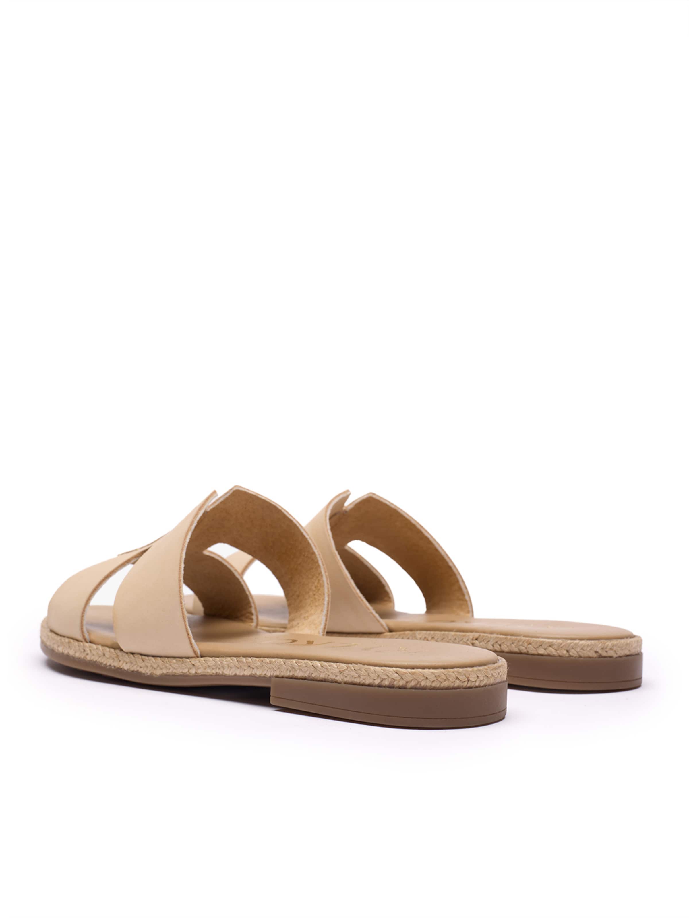 RYŁKO Klapki w kolorze beżowy