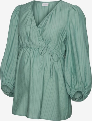 MAMALICIOUS Blouse 'Kelly Tess' in Green: front