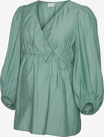 MAMALICIOUS Blouse 'Kelly Tess' in Groen: voorkant