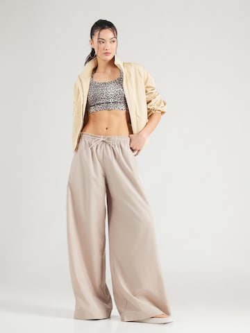 ADIDAS ORIGINALS Wide leg Trousers 'Firebird Adilenium' in Green