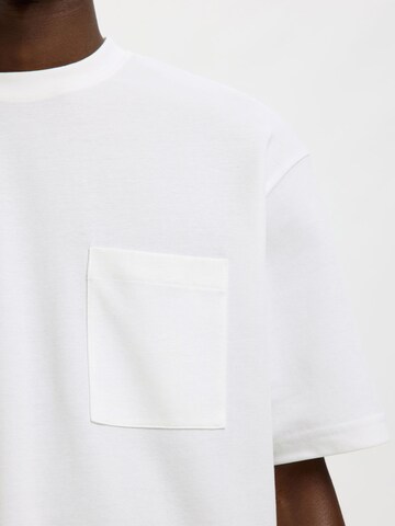 T-Shirt SELECTED en blanc