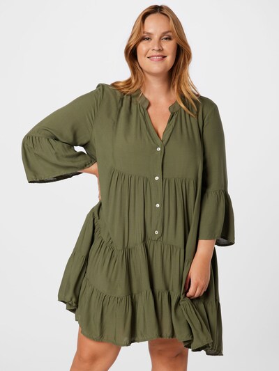 Rochie tip bluză 'Lotte' Z-One pe kaki, Vizualizare model