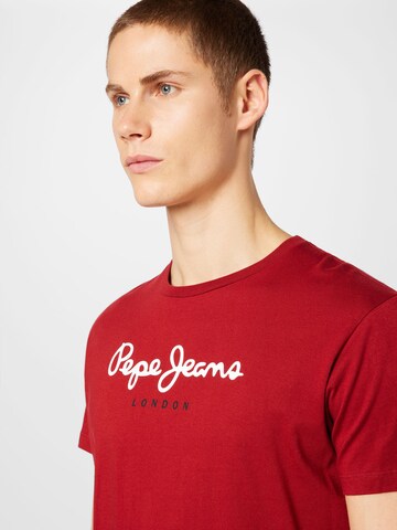 Pepe Jeans قميص 'Eggo' بلون أحمر