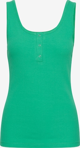 ICHI Top 'SUPER' in Green: front