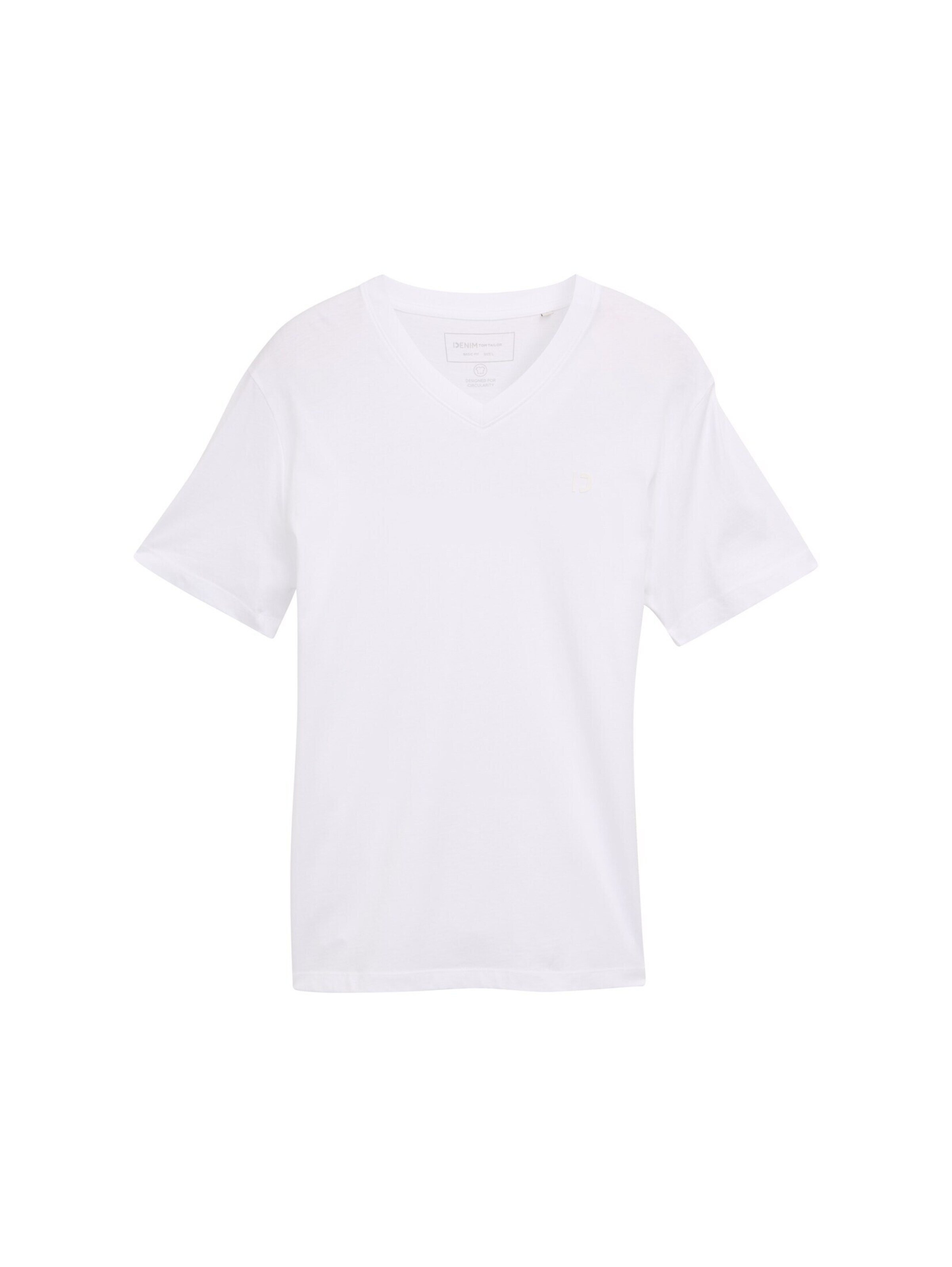 TOM TAILOR DENIM Shirt in White: front