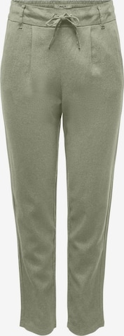 Pantaloni con pieghe 'CARO POPTRASH' di ONLY in verde: frontale