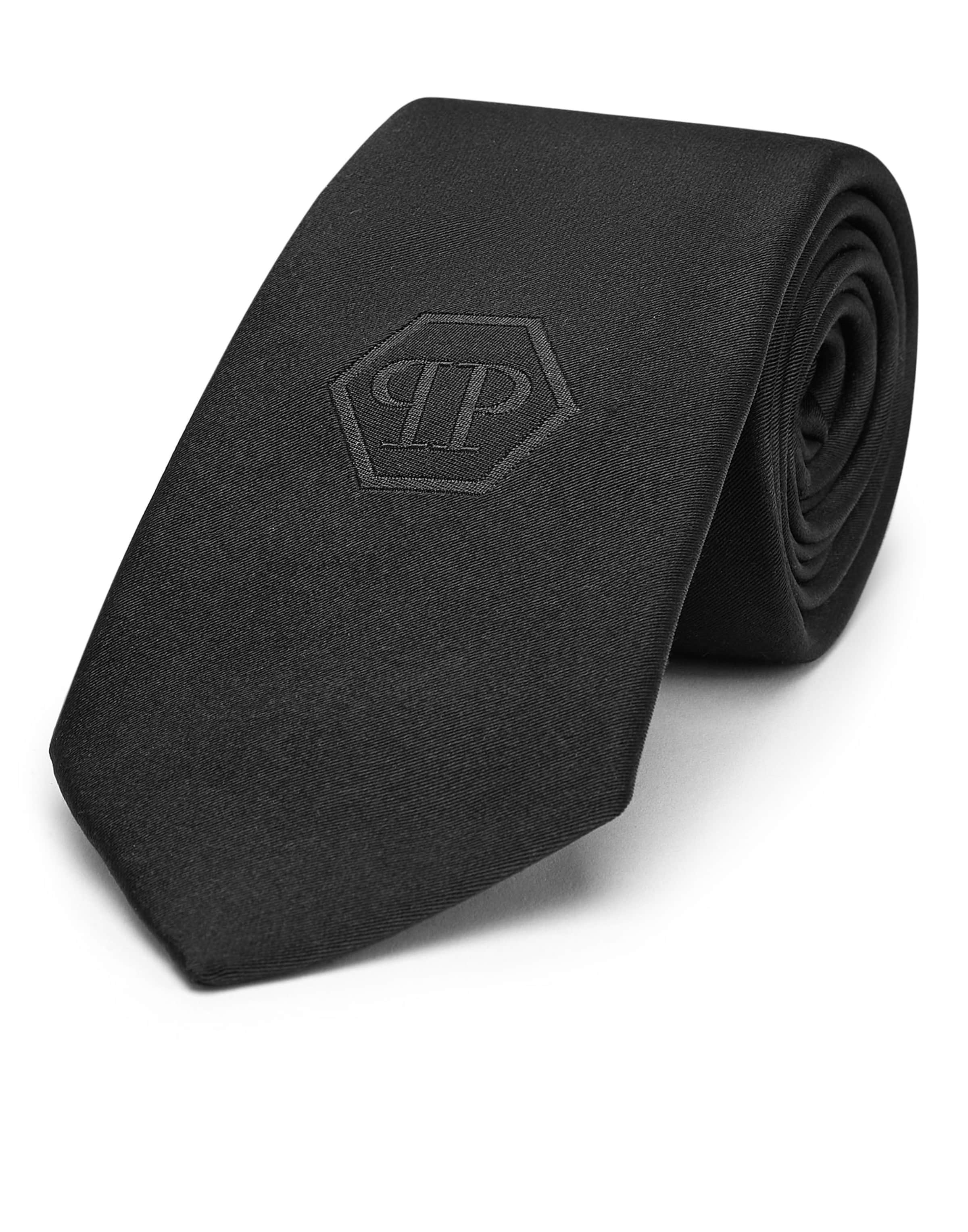 Philipp Plein - Corbata en negro: frente
